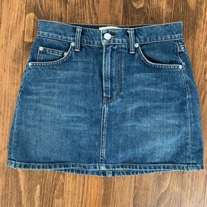 Reformation Denim mini skirt